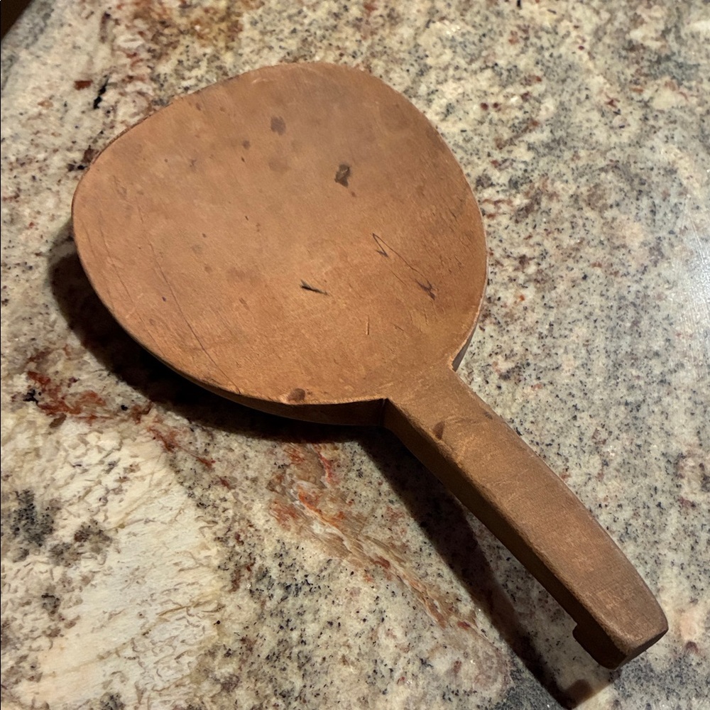 Antique Primitive Butter Paddle Scoop, Carved Wood 1800’s RARE